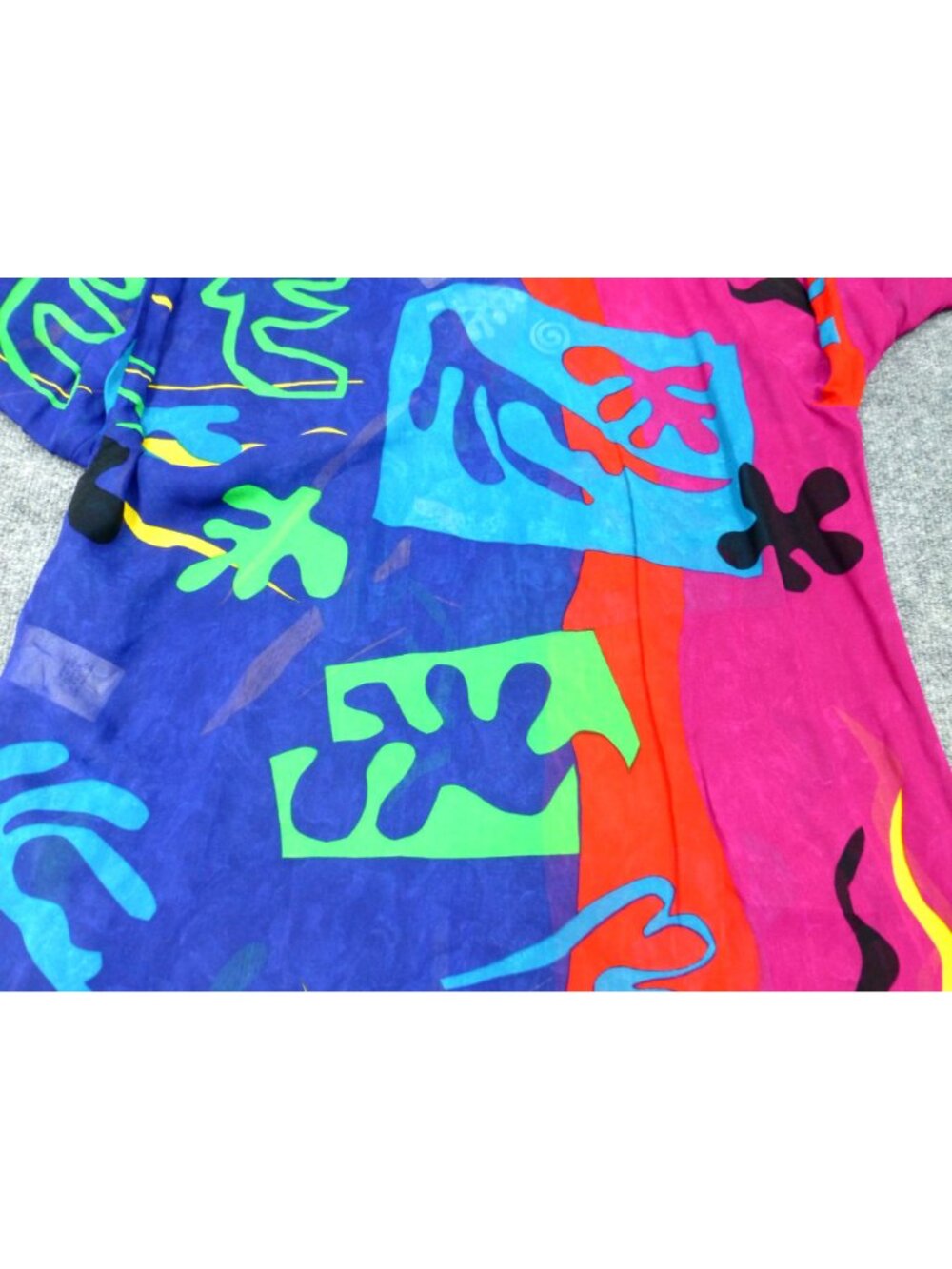 Vtg Carole Little Options Wearable Art Button-Up Shirt Abstract Print Size 12 US - Picture 11 of 12